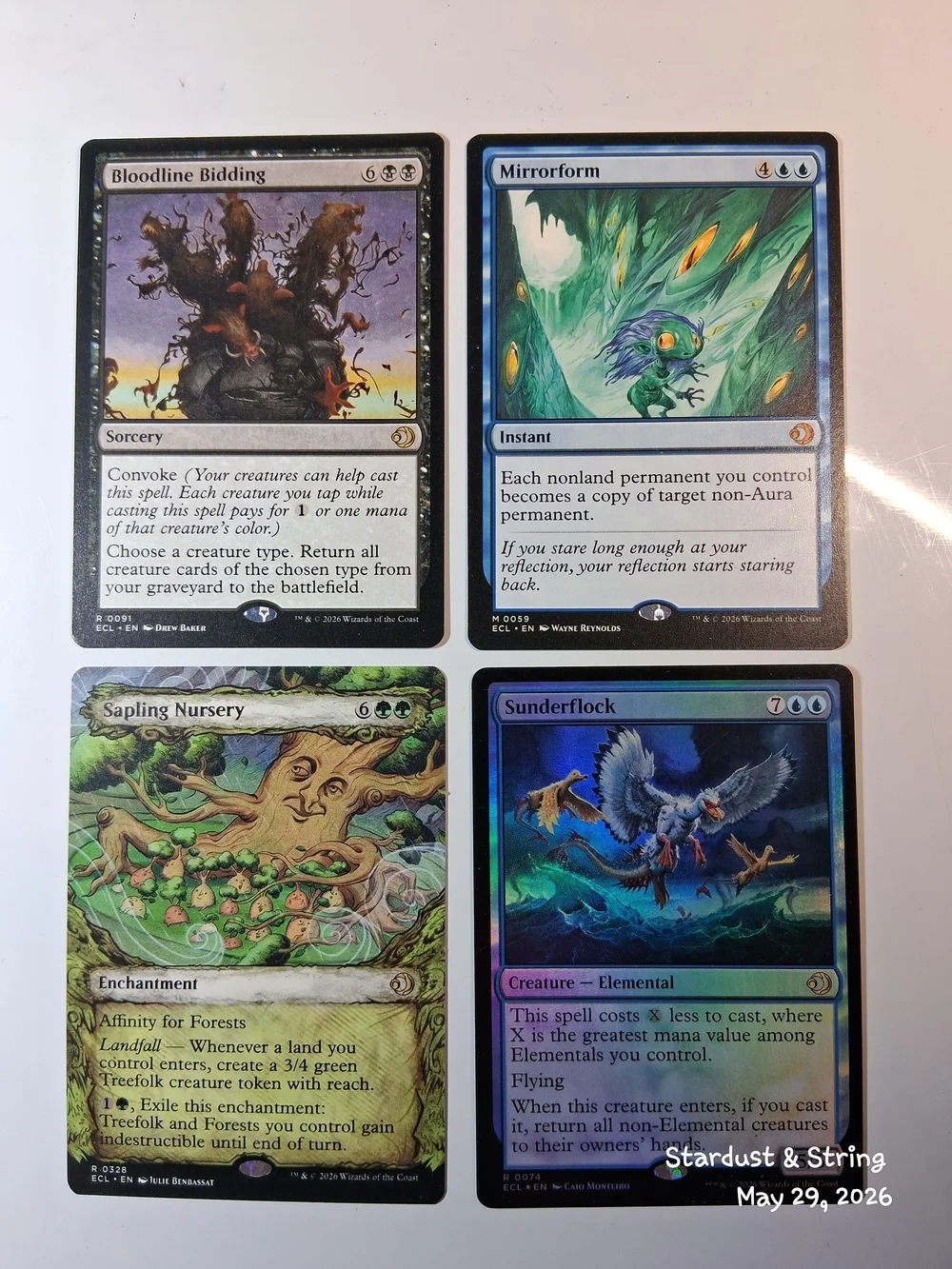 Magic The Gathering ECL Rare And Mythic Foil 17 Card Lot